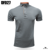 gray classic cotton polo t-shirt