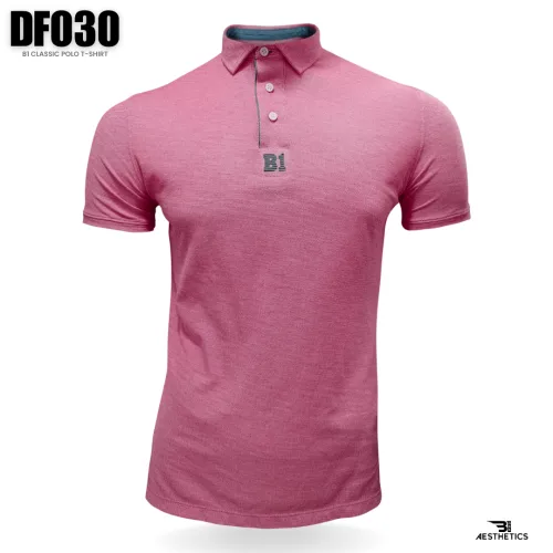 pink classic cotton polo t-shirt