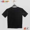 black crew-neck boy's t-shirt
