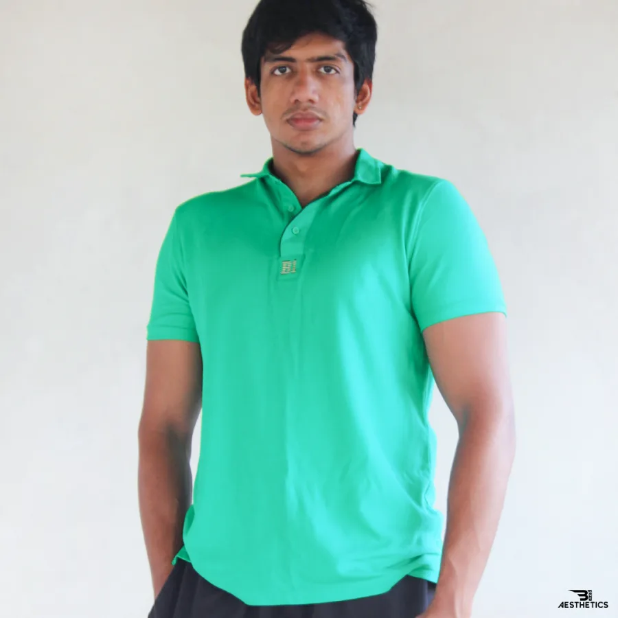 green classic cotton polo t-shirt