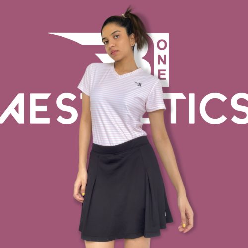 B1 black tennis skirt