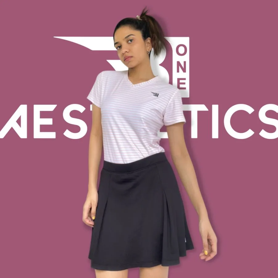 B1 black tennis skirt
