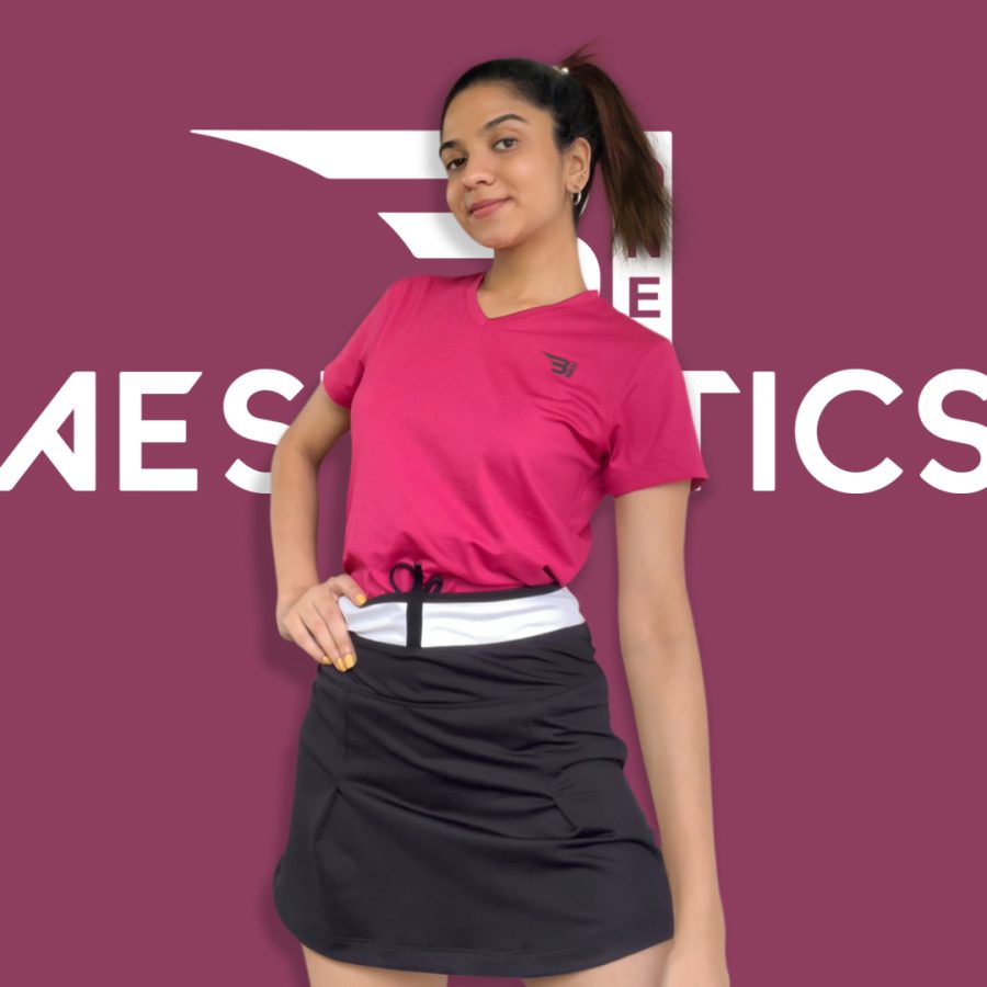 B1 black netball skirt