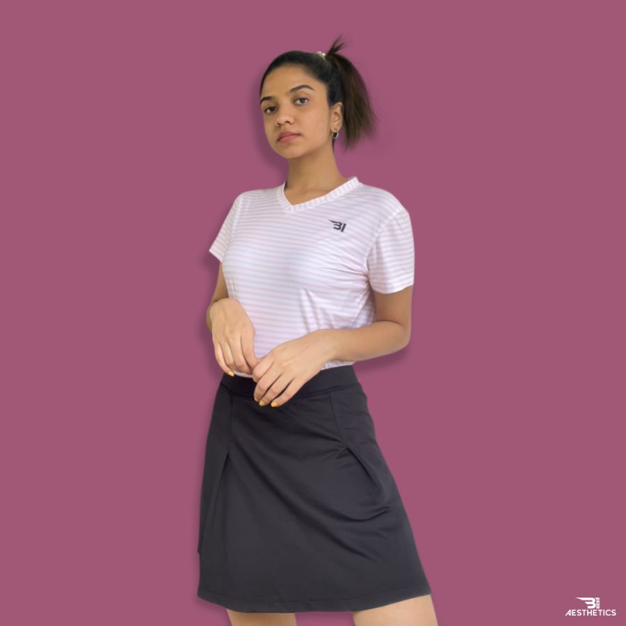 B1 black tennis skirt