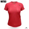 women's classic red V-neck t-shirt