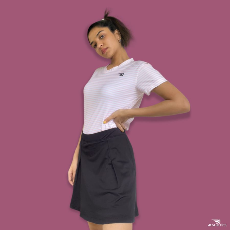 B1 black tennis skirt
