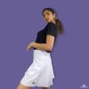 B1 white tennis skirt