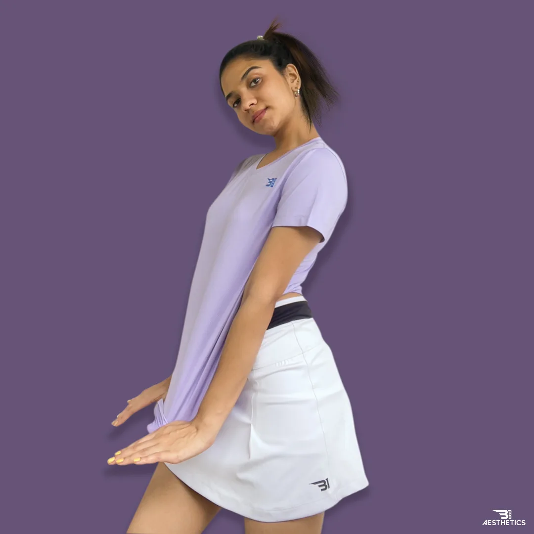 B1 white netball skirt