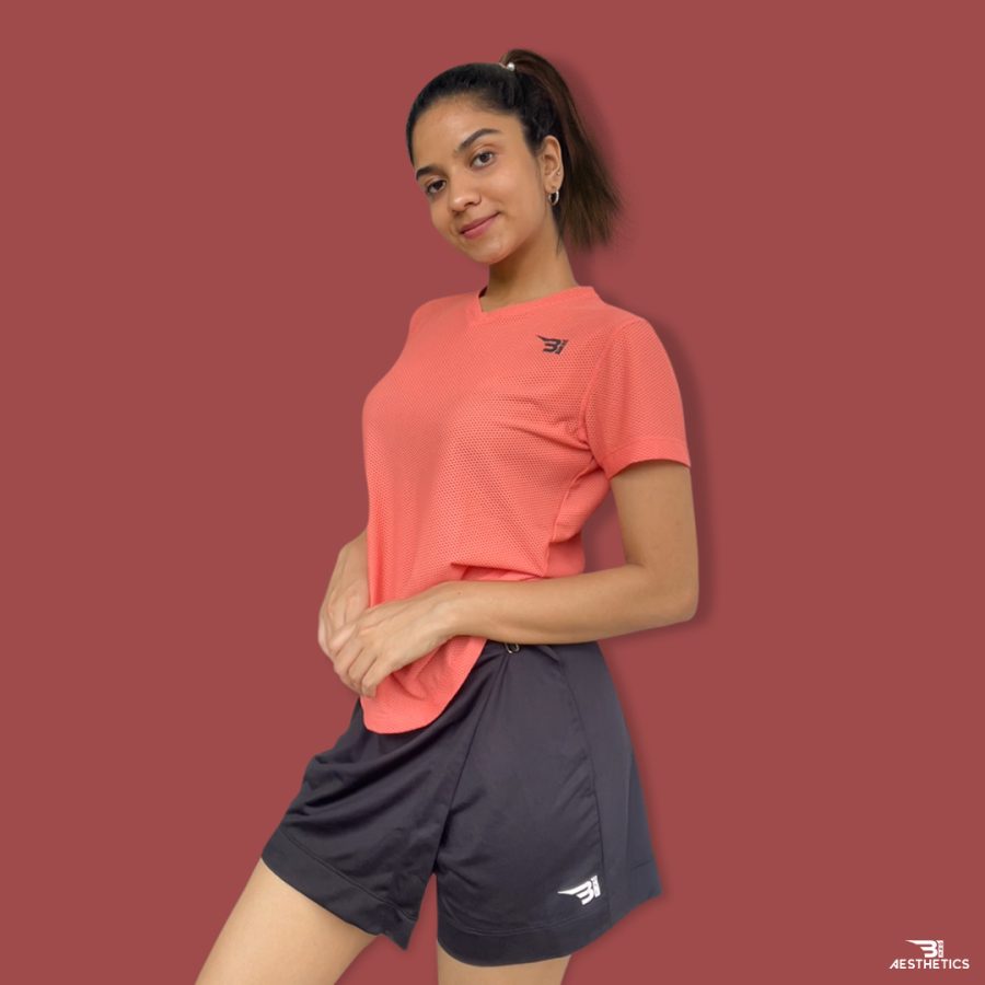 B1 black active wrap skort