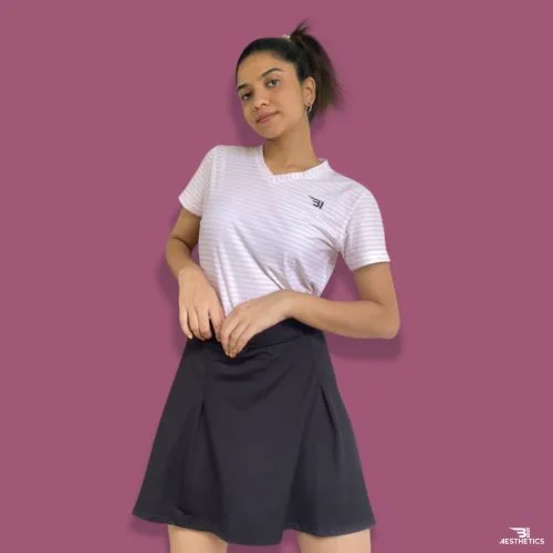 B1 black tennis skirt