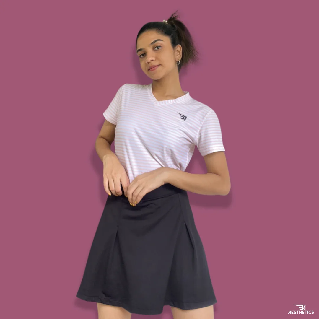 B1 black tennis skirt