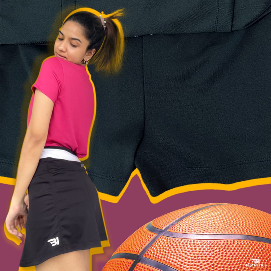 B1 black netball skirt