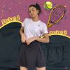 B1 black tennis skirt