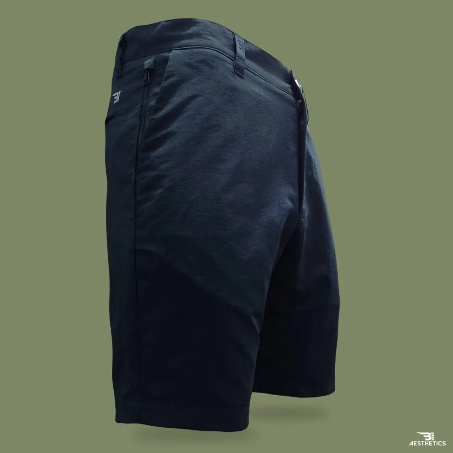 dark blue chino shorts