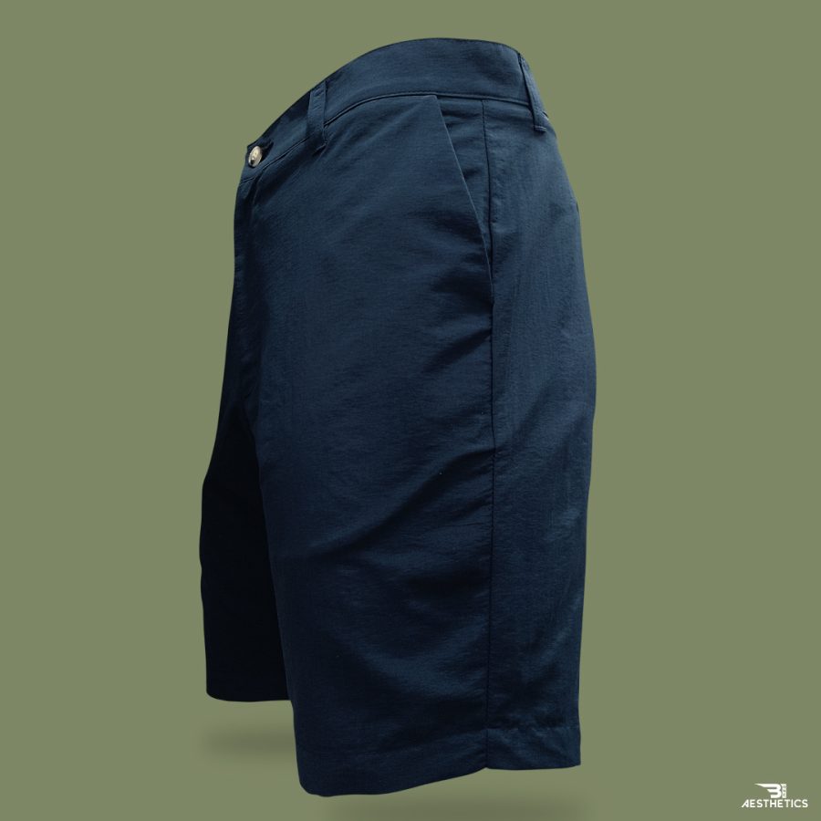 dark blue chino shorts