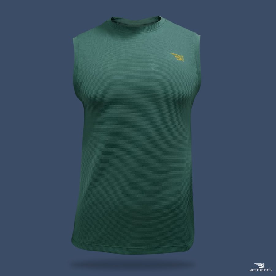 dark green sleeveless tank top