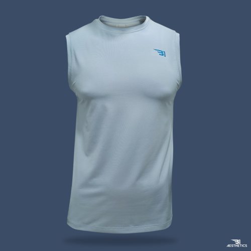 Light blue sleeveless tank top