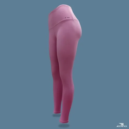 B1 pink high rise leggings