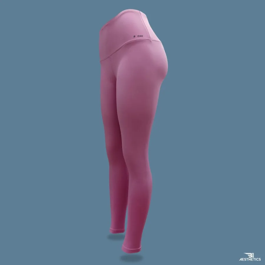 B1 pink high rise leggings