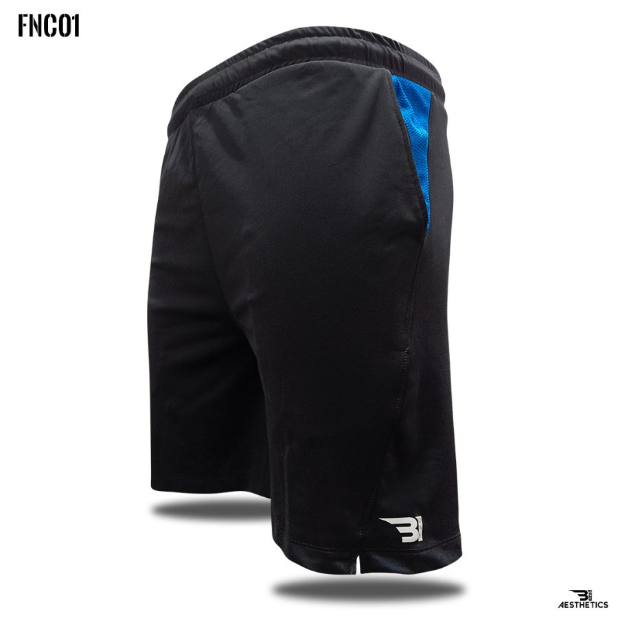 blue side contrast shorts