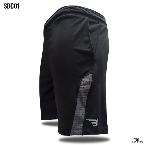 gray front contrast shorts