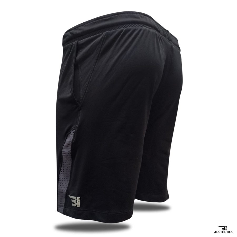 gray front contrast shorts