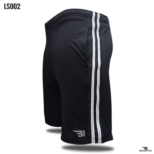 stripe short ( black/ white )