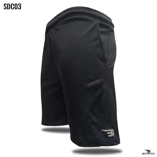 black front contrast shorts