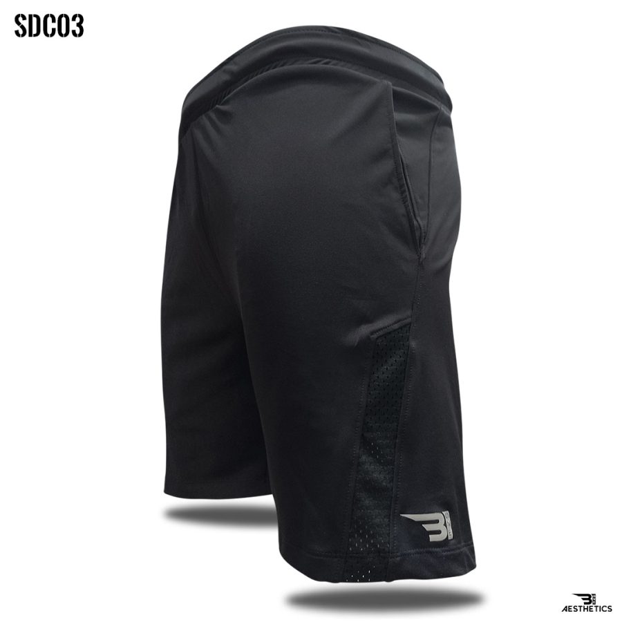 black front contrast shorts