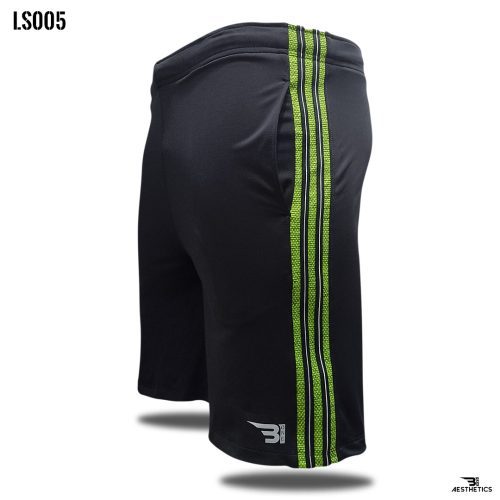 Black Stripe Short ( Neon-Green Stripe )
