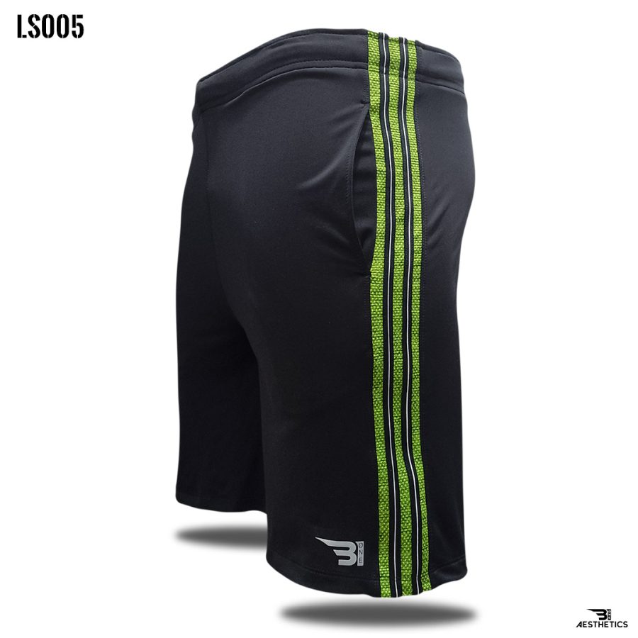 Black Stripe Short ( Neon-Green Stripe )