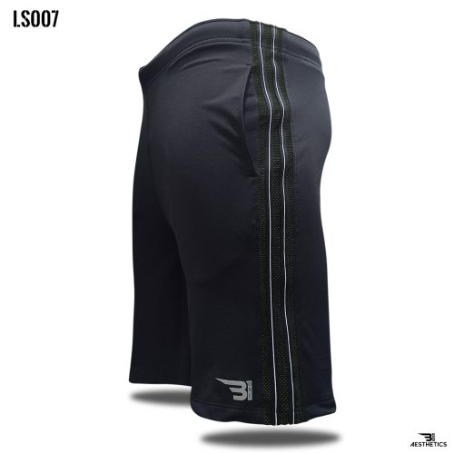 Black Stripe Short ( Olive-Green Stripe )
