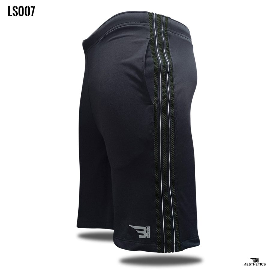 Black Stripe Short ( Olive-Green Stripe )