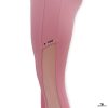 pink crossover high-waist mesh legging