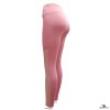 pink crossover high-waist mesh legging