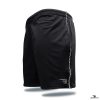 black stretchable micro shorts