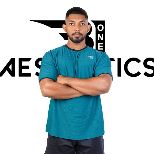 dark green crew neck t-shirt