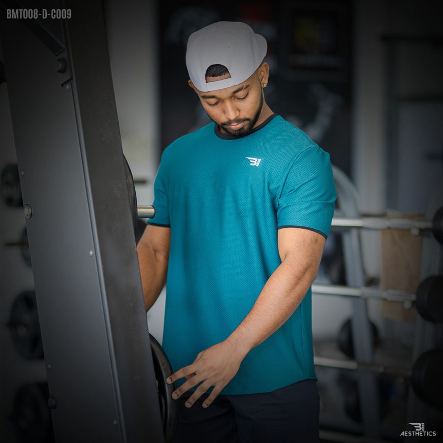 dark green crew neck t-shirt