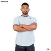 light cyan crew neck t-shirt