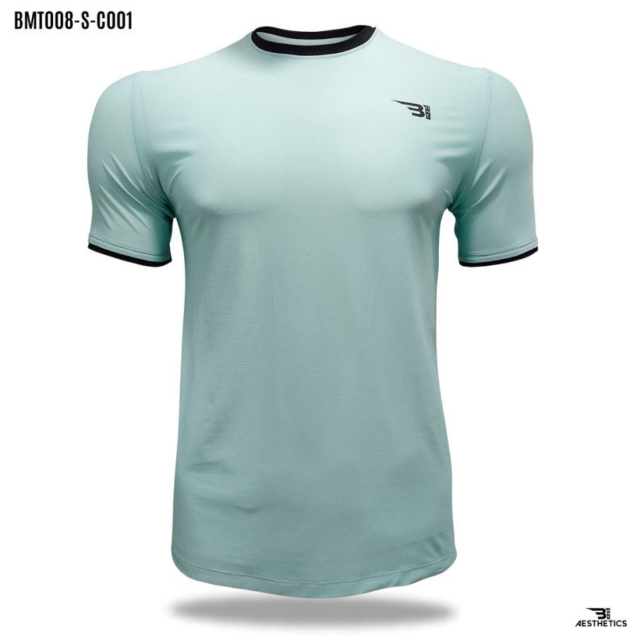 light cyan crew neck t-shirt