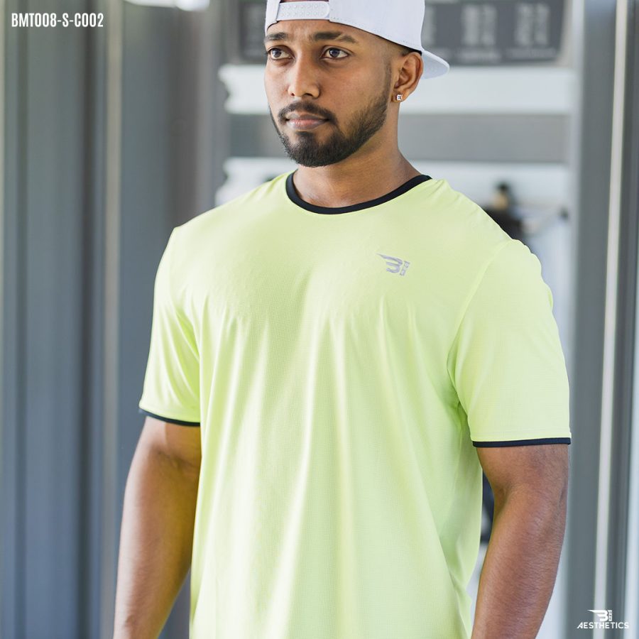 light green crew neck t-shirt