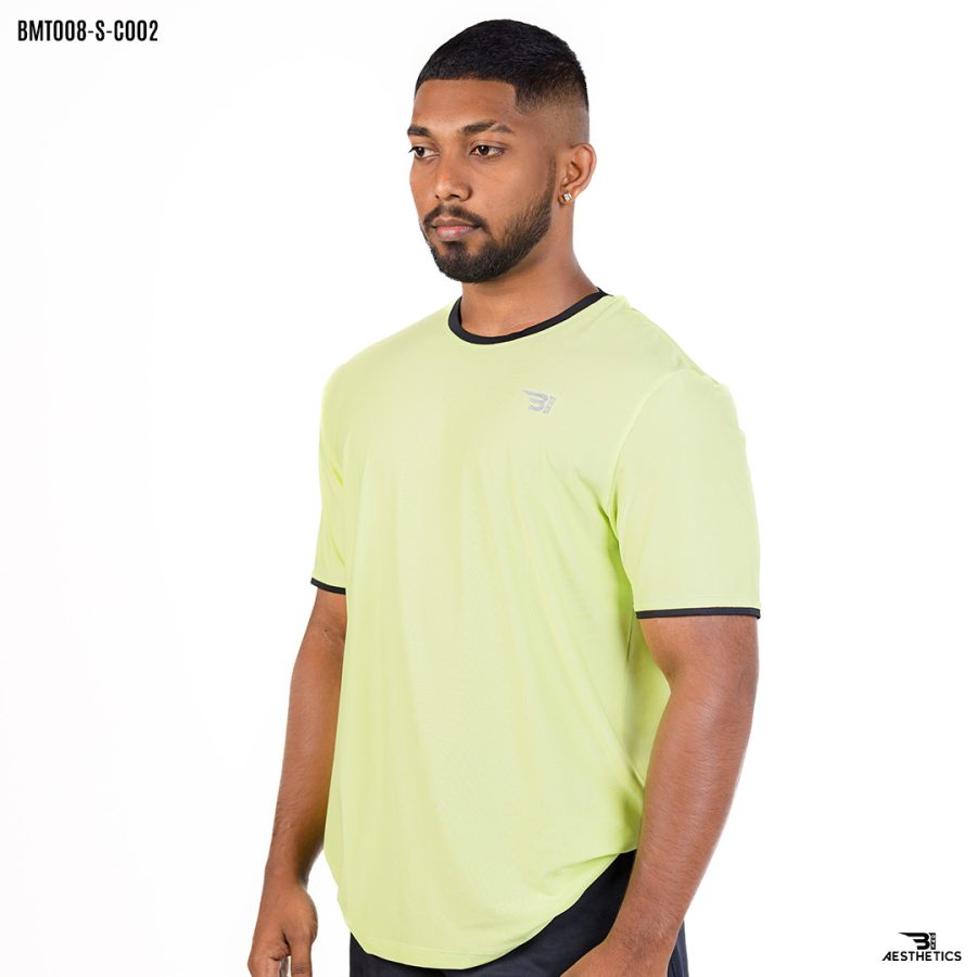 light green crew neck t-shirt