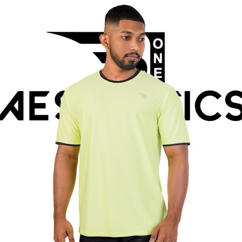 light green crew neck t-shirt