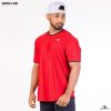 red crew neck t-shirt