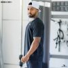 black crew neck t-shirt