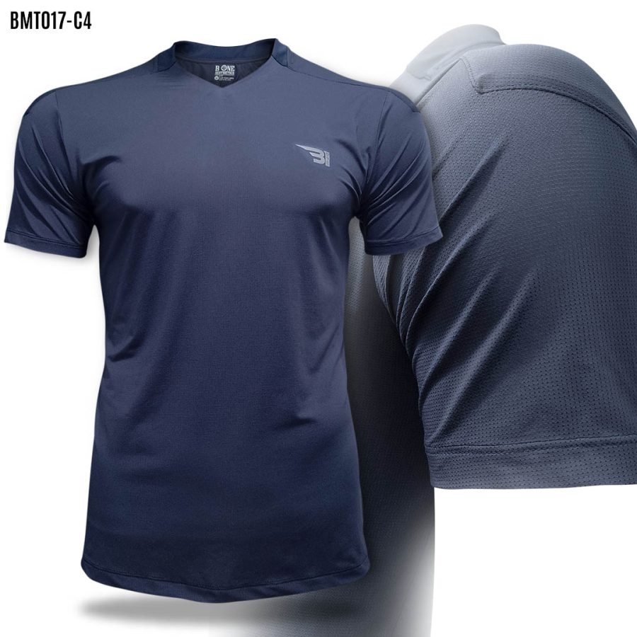 dark blue V-bond t-shirt
