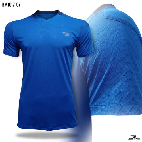 solid blue V-bond t-shirt