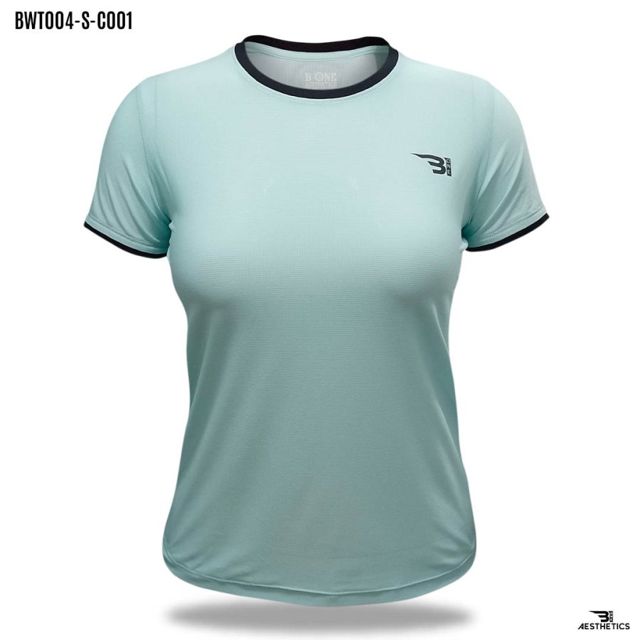 light cyan crew-neck t-shirt