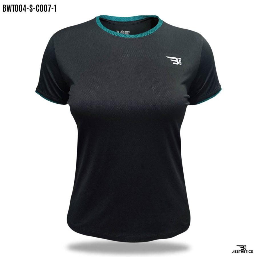 black crew-neck t-shirt