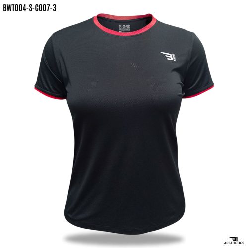 black crew-neck t-shirt